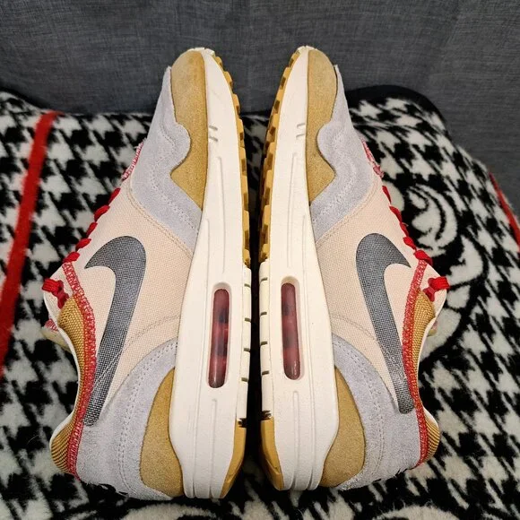 %Nike Air Max 1 Premium Inside Out - Club Gold - Men’s Size 10 / A 29